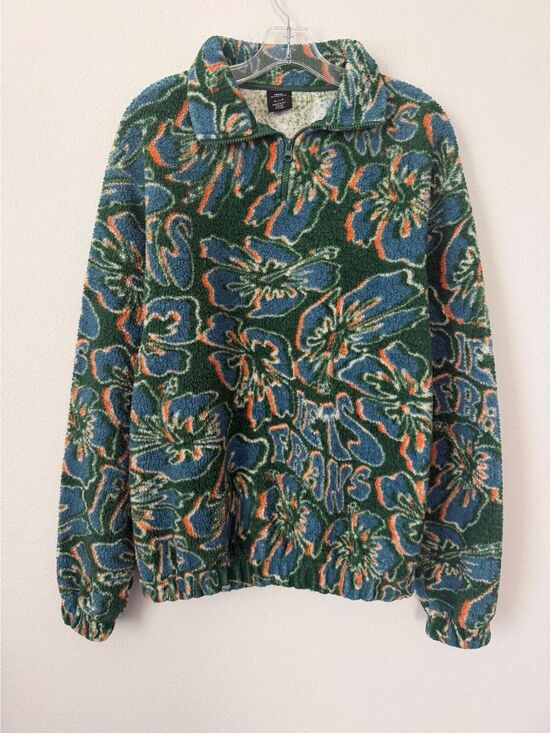 Urban Outfitters Sweaters - Urban Outfitters Long Sleeve 1/4 Zip Fleece Cozy Teddy Texture Sweater Size S